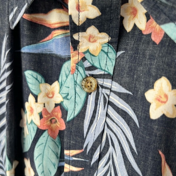 Cooke Street Honolulu Hawaiian Button Down Short Sleeve Shirt XL Cotton - Picture 6 of 9